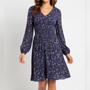 American Rag Floral Rayon V neck Dress